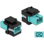 Delock SC Simplex -> SC Simplex F/F keystone modul fekete-kék multi-mode