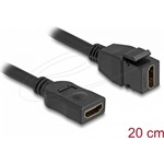 Delock HDMI 2.1 F/F keystone modul 0.2m fekete