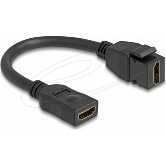 Delock HDMI 2.1 F/F keystone modul 0.2m fekete