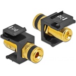 Delock szorító gyűrü F/F keystone modul fekete