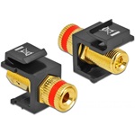 Delock szorító gyűrü F/F keystone modul fekete-piros