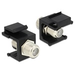 Delock F F/F Keystone modul fekete