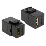 Delock HDMI F/F Keystone modul fekete