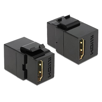 Delock HDMI F/F Keystone modul fekete