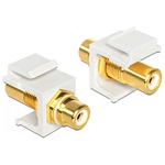 Delock RCA F/F Keystone modul fehér