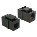 Delock RJ12 F/F Keystone modul fekete