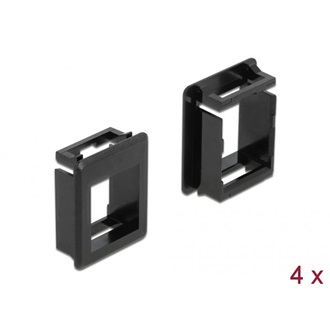 Delock Keystone modultartó tokokhoz (4 db) fekete
