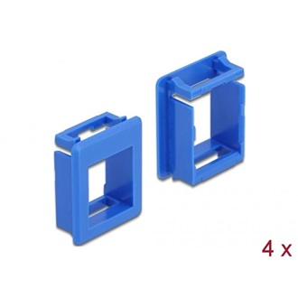 Delock Keystone modultartó tokokhoz (4 db) kék