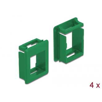Delock Keystone modultartó tokokhoz (4 db) zöld