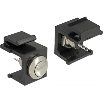 Delock Keystone nyomógomb/kapcsoló fekete