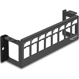 Delock Keystone patch panel 8 felületi porttal, vízszintes