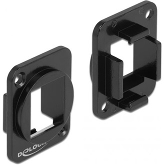 Delock D-type keystone modultartó fekete