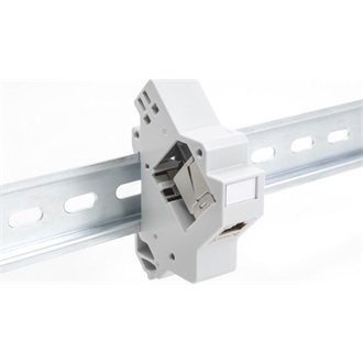 Delock Keystone tartó DIN sínhez alappal szürke