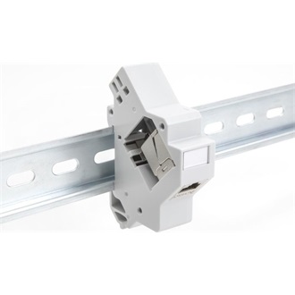 Delock Keystone tartó DIN sínhez alappal szürke