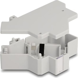 Delock Keystone tartó DIN sínhez alappal szürke