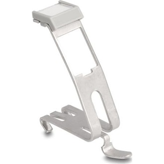 Delock Keystone tartó felcímkézhető felülettel 1 port DIN sínhez fém