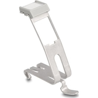 Delock Keystone tartó felcímkézhető felülettel 1 port DIN sínhez fém