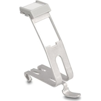 Delock Keystone tartó felcímkézhető felülettel 1 port DIN sínhez fém