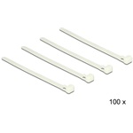 Delock 150x7,2mm kioldható kábelkötegelő fehér 100db