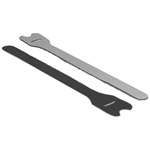 Delock Klett-Kabelbinder L 240 mm x B 13 mm 10 Stück schwarz