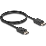 Delock Coaxial DisplayPort 2.1 -> DisplayPort 2.1 M/M video kábel 1m fekete