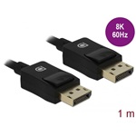 Delock DisplayPort 1.4 -> DisplayPort 1.4 M/M video kábel 1m fekete Coaxial