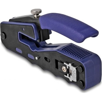 Delock Krimpelő eszköz 8P / RJ45 moduláris plugokhoz vágó és nyúzó funkciókkal (könnyen-csatlakoztatható)