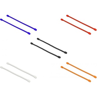 Delock Különböző színű rugalmas kábelkötöző Hx 150 x Sz 4 mm 10 db.