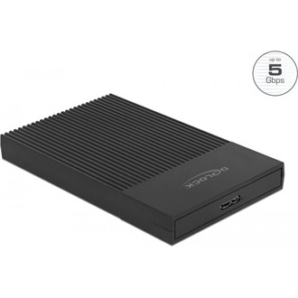 Delock Külső ház 2.5  SATA HDD / SSD-hez SuperSpeed USB Micro-B típusú hüvely - eszközmentes