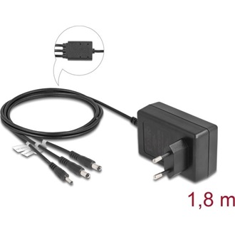Delock Külső tápegység DC 3,5 x 1,35 mm, DC 5,5 x 2,1 mm, DC 5,5 x 2,5 mm 12,0 V / 3,0 A / 36,0 W