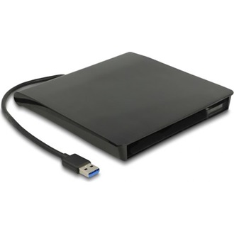 Delock Külső váz 12,7 mm magasságú, 5.25  Slim SATA meghajtókhoz SuperSpeed USB 5 Gbps A-típusú apa csatlakozóval
