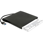 Delock Külso váz 9,5 mm magasságú, 5.25” Ultra Slim SATA meghajtókhoz USB A-típusú apa csatlakozóval