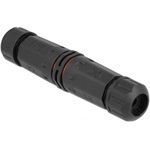 Delock Kültéri kábelkonnektor 3 tűs IP68 vízhatlan, becsavarható, a kábel átmérője 4,5 - 7,5 mm feke