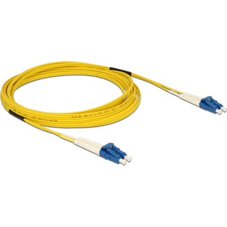 Delock LC Duplex -> LC Duplex M/M adatkábel 5m sárga OS2, 9/125µm, LS0H