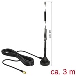 Delock LTE antenna SMA-dugó 5 dBi irányítatlan, rögzített, mágneses talppal és csatlakozókábellel (R