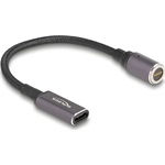 Delock magnetic 8pin -> USB-C M/F töltőkábel 0.15m fekete-szürke