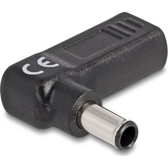 Delock USB-C -> DC 6.0 x 4.3mm F/M töltő adapter fekete Sony, 90°