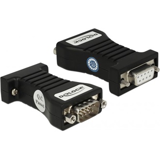 Delock Leválasztó 1 x soros RS-232 DB9 anya - 1 x soros RS-232 DB9 apa, 3 kV