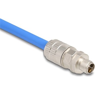 Delock M12 dugaszoló szerelvény 8 tűs X kódolt Cat.6A