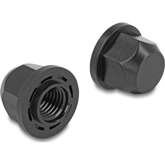 Delock M12 menetvédő kupak fekete, 2 db.