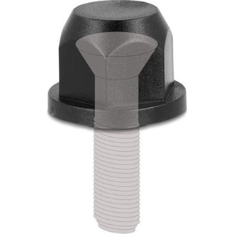 Delock M12 menetvédő kupak fekete, 2 db.