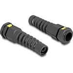 Delock M20 kábel tömlőszelence IP68 ventillációval és feszültségmentesítéssel, valamint IP68 por és vízhatlan fekete 2 d