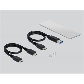 Delock M.2 2280 PCIe NVMe USB3.2 Gen 2×1 C külső ház szürke