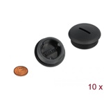 Delock M32 x 1,5 csavarmenetes záródugó, 10 db. fekete