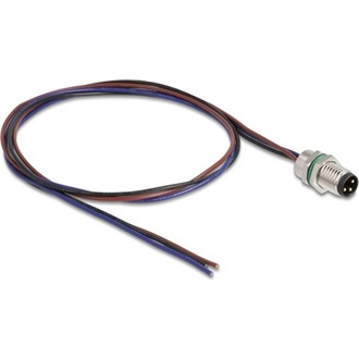 Delock M8 3pin A-code -> nyitott vezeték M/M adatkábel 0.5m
