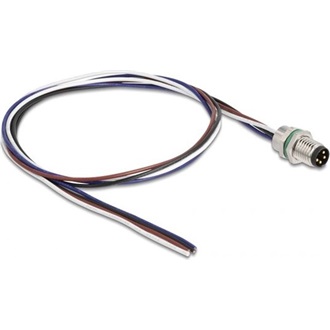 Delock M8 4pin A-code -> nyitott vezeték M/M adatkábel 0.5m