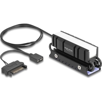 Delock M.2 Hűtőborda SSD 2280-hoz RGB LED világítással