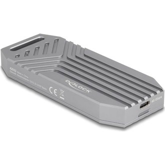 Delock M.2 NVMe SSD ház USB 40 Gbps   szerszámmentes