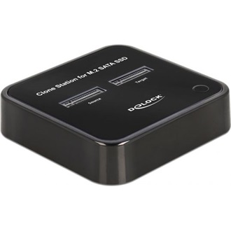 Delock M.2 dokkolóállomás 2 x M.2 SATA SSD-hez klónozás funkcióval