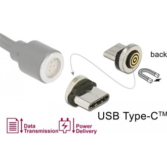 Delock Magnetic USB-C csatlakozó dugó